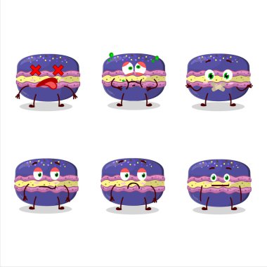 Üzümlü makarna çizgi film karakteri, ifadesiz. Vektör illüstrasyonu