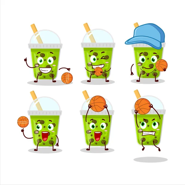 Basketbol atleti olarak boba çizgi film karakteri olan yetenekli kavun sütü.