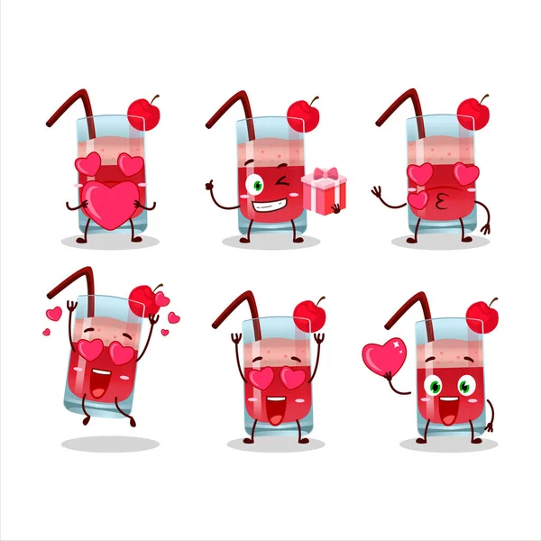 Singapur çizgi film karakteri. Sevgi dolu bir ifade. Vektör illüstrasyonu