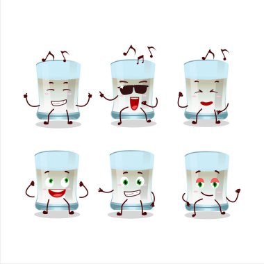 An image of tuica dancer cartoon character enjoying the music. Vector illustration