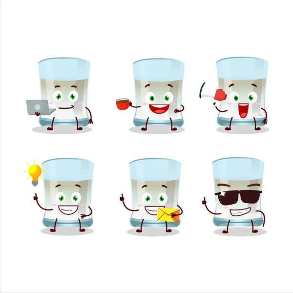 Tuica Cartoon Character Various Types Business Emoticons Vector Illustration — Image vectorielle