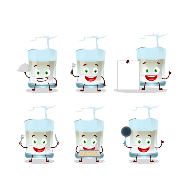Cartoon Character Tuica Various Chef Emoticons Vector Illustration — Vetor de Stock
