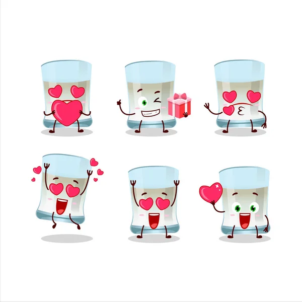 Tuica Cartoon Character Love Cute Emoticon Vector Illustration — 스톡 벡터