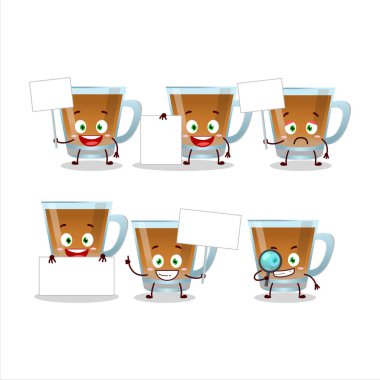 Shaah Hawash çizgi film karakteri bilgi panosunu getirdi. Vektör illüstrasyonu