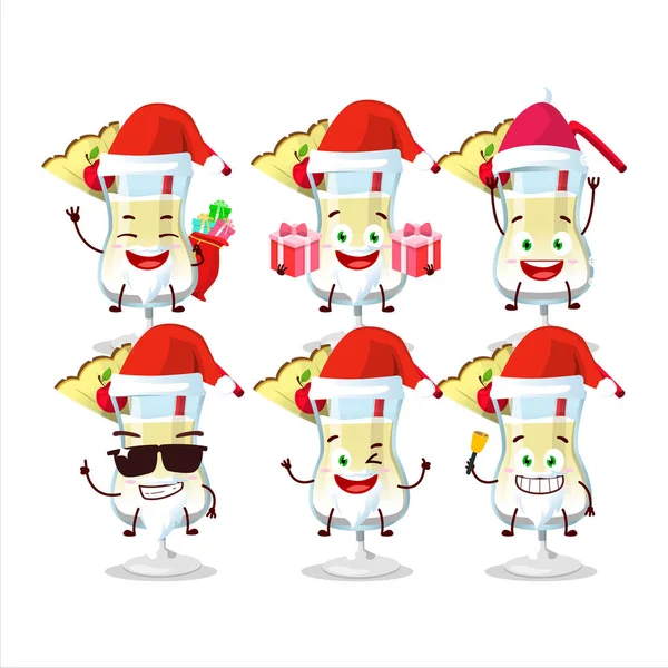 Santa Claus Emoticons Персонажем Мультфільму Піна Колада Приклад Вектора — стоковий вектор