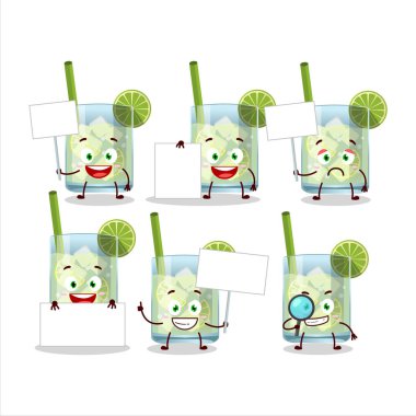 Guaro karakterli çizgi film, bilgi panosunu getir. Vektör illüstrasyonu