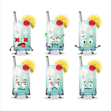 Tom Collins 'in ifadesiz çizgi film karakteri. Vektör illüstrasyonu