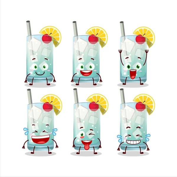 Cartoon Character Tom Collins Smile Expression Vector Illustration — Vettoriale Stock