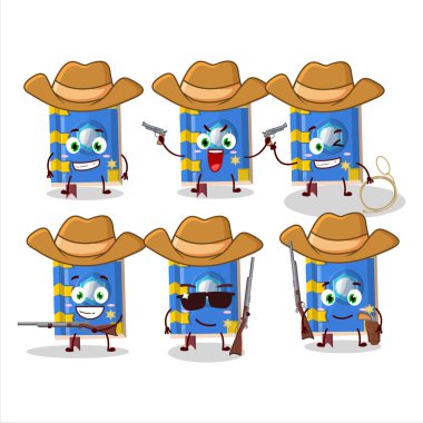 Şirin şapkalı, sihirli çizgi film karakterinin buz kitabı. Vektör illüstrasyonu