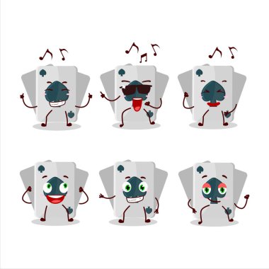 Rémi Kart Dansçısı 'nın müzikten hoşlanan çizgi film karakteri. Vektör illüstrasyonu