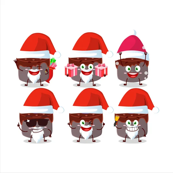 Santa Claus Emoticons Tart Halloween Cartoon Character Vector Illustration — Vector de stock