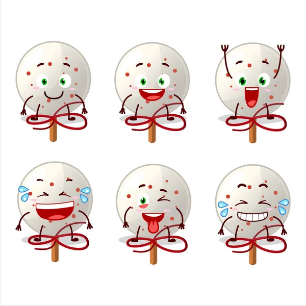 Cartoon Character Candy Santa Smile Expression Vector Illustration — Stock vektor