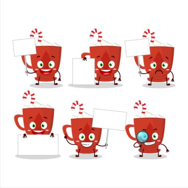 Cam ağacı olan süt, çizgi film karakteri bilgi panosu getirir. Vektör illüstrasyonu