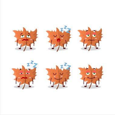 Akçaağaç Yaprağı 'nın karikatür karakteri. Vektör illüstrasyonu