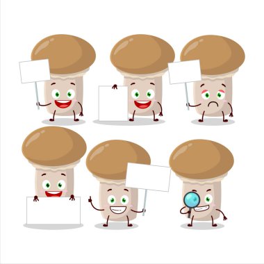 Şampiyon karakterli çizgi film bilgi panosu getir. Vektör illüstrasyonu