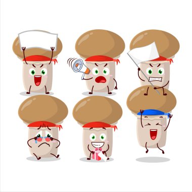 Çekici bir destekçi olarak Şampiyon karakterinin maskot tasarım stili. Vektör illüstrasyonu