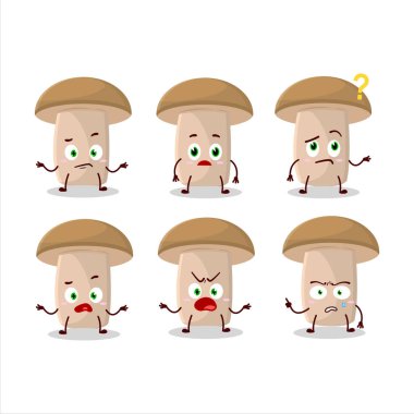 Bal mantarının çizgi film karakteri. Vektör illüstrasyonu