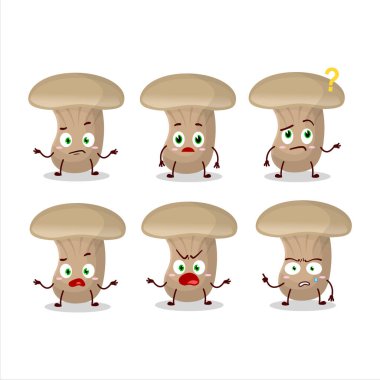 Süt mantarının çizgi film karakteri. Vektör illüstrasyonu