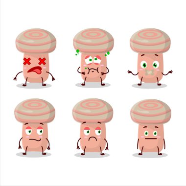 Mercan sütlü çizgi film karakteri, ifadesiz. Vektör illüstrasyonu