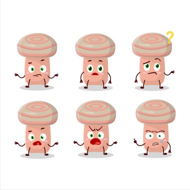 Mercan sütlü şapkanın çizgi film karakteri. Vektör illüstrasyonu