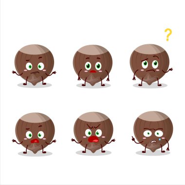 Fındıklı çizgi film karakteri. Vektör illüstrasyonu