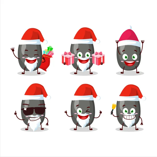 Emoticons Άγιος Βασίλης Ηλιόσπορους Χαρακτήρα Κινουμένων Σχεδίων Εικονογράφηση Διανύσματος — Διανυσματικό Αρχείο