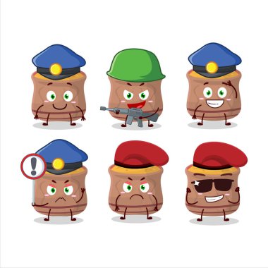 Sokağa çıkma yasağı tasarım tarzında kendini adamış bir polis memuru. Vektör illüstrasyonu