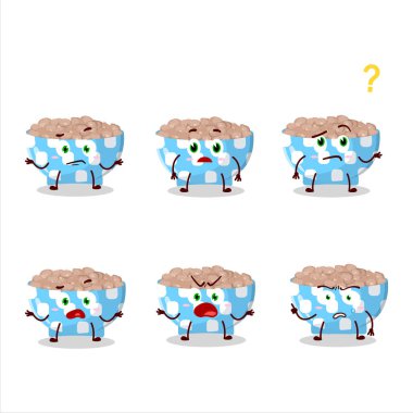 Pinto fasulyesinin çizgi film karakteri, hangi ifadeyle. Vektör illüstrasyonu