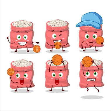 Basketbol atleti olarak siyah gözlü çizgi film karakteri. Vektör illüstrasyonu