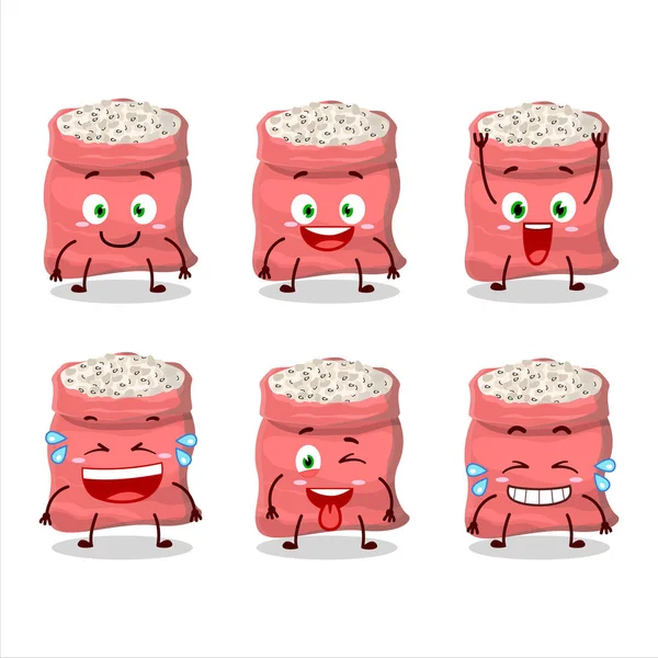 Gülen suratlı siyah bezelyeli çizgi film karakteri. Vektör illüstrasyonu