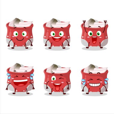 Gülen yüzlü defne yaprağı karakteri. Vektör illüstrasyonu