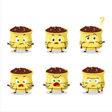 Kurutulmuş domatesin hangi ifadeyle çizgi film karakteri. Vektör illüstrasyonu