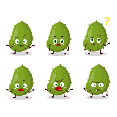 Virüs hastalığının çizgi film karakteri. Hangi ifadeyle? Vektör illüstrasyonu