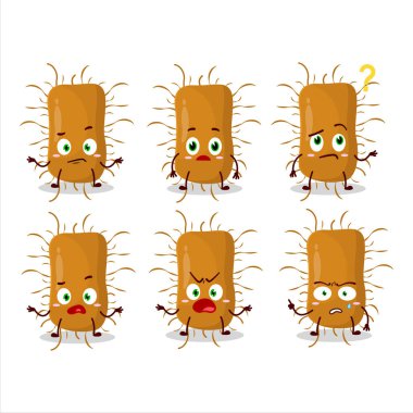 Nidovirallerin çizgi film karakteri. Vektör illüstrasyonu