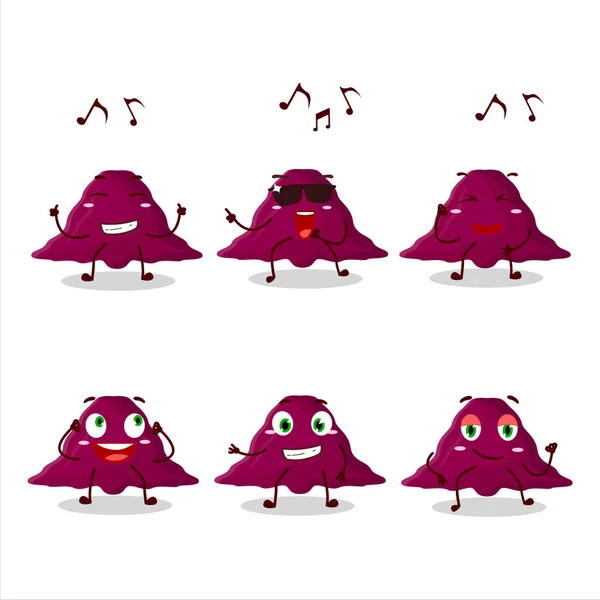 Una Imagen Del Personaje Dibujos Animados Bailarín Delta Covirus Disfrutando — Archivo Imágenes Vectoriales