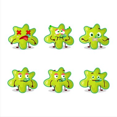 Nyctacovirus çizgi filmi karakterde ifadesiz. Vektör illüstrasyonu