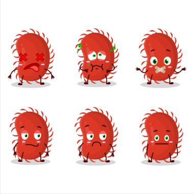 Picornaviridae çizgi filminde karakterin ifadesiz hali. Vektör illüstrasyonu