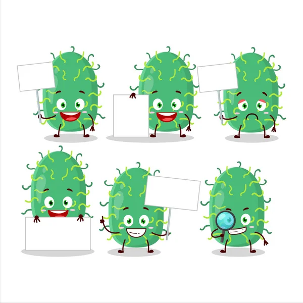 Zygote virüsü çizgi film karakteri bilgi panosunu getir. Vektör illüstrasyonu