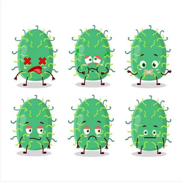 İfadesiz Zygote virüsü çizgi film karakteri. Vektör illüstrasyonu