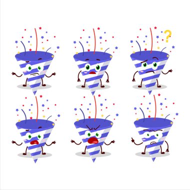 Mavi kestane fişeğinin çizgi film karakteri. Vektör illüstrasyonu