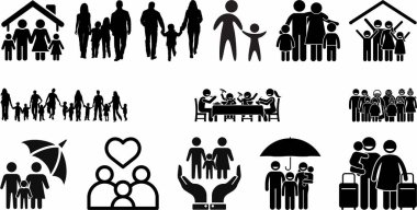 Aile simgesi kümesi koleksiyonu