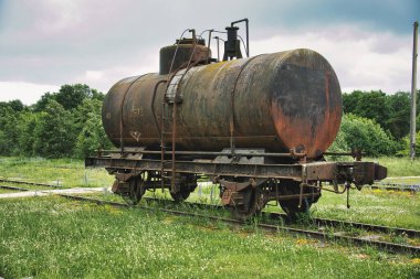 Haapsalu Demiryolu Müzesi, Estonya 'da Rusty Demiryolu Tank Arabası