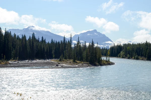 Herfst landschap van Jasper, Canadese Rockies — Stockfoto