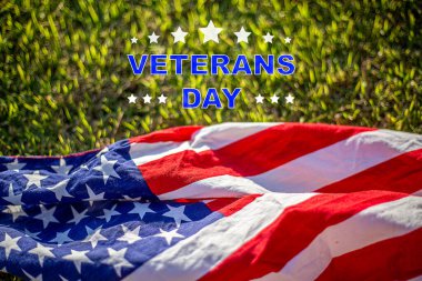 Gaziler Günü 'nde Amerika Kahramanları Onurlu Amerikan Gazileri Günü Gazilerin Şeref Dalgasıyla Amerikan Bayrağı Dalgalanıyor