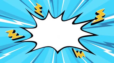 Komik çizgi roman patlama arkaplanı, kopyalama alanı, kavramlar, fikirler, 4k