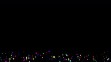 Değişen renkler ve ışık efektleri, kavramlar, fikirler, 4k, alfa kanallı şeffaf arkaplan ile soyut canlandırılmış arkaplan