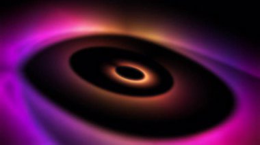 Renkli parlayan bir galaksi ile soyut uzay animasyonu ya da parlak kozmik renklerle ışık halkası. Alfa kanalı ile şeffaf arkaplanda kusursuz döngü canlandırması