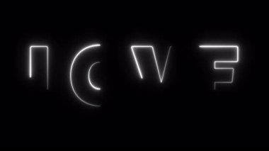 Parlayan kırmızı neon renk efektli 