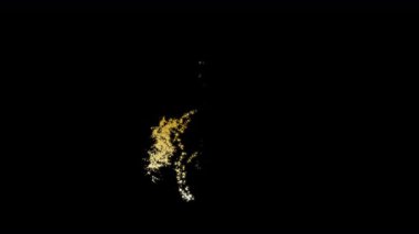 Altın parçacık atı, parıldayan ışık parçacıklarının zarif bir atı ortaya çıkardığı bir animasyon sergiliyor. Alfa Kanalı geçmişi, Çin Yeni Yılı ve şenlikli görseller için ideal.