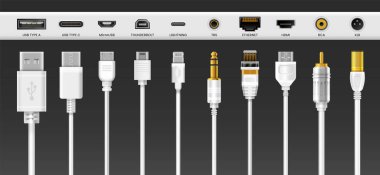 Kablo adaptörleri, USB şarj aleti, telefon bağlantı kabloları